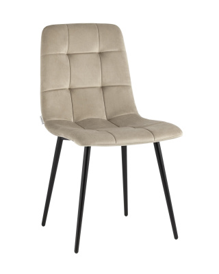 Стул Одди велюр бежевый фото Стул Одди велюр бежевый. Фото №2