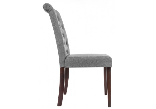 Стул деревянный Amelia dark walnut / fabric grey. Фото №6