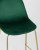 Стул полубарный Валенсия велюр зеленый золотые ножки фото Стул полубарный Валенсия велюр зеленый золотые ножки. Фото №9