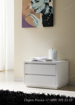 Тумба прикроватная DUPEN М-96 белая. Фото №4