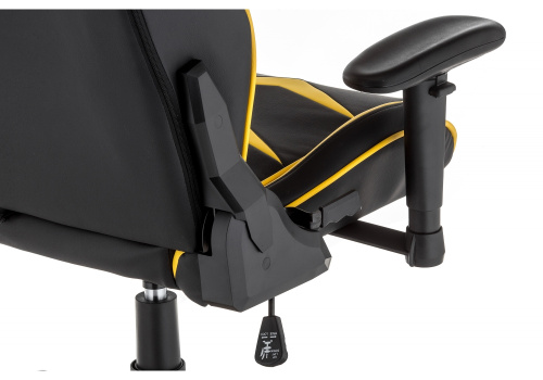 Компьютерное кресло Racer черное / желтое. Фото №9