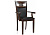 Стул деревянный Кресло Luiza dirty oak / dark brown
