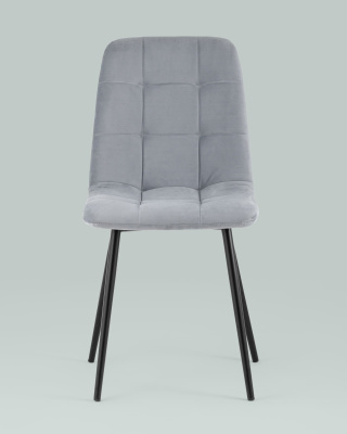 Стул Oliver велюр светло-серый фото Стул Oliver велюр светло-серый. Фото №5