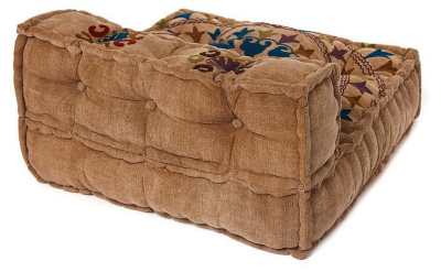 Модуль мягкий со спинкой Secret De Maison RADJA (mod. MA-103) cotton Kilim, 80х80х43см, желтый с цветами фото Модуль мягкий со спинкой Secret De Maison RADJA (mod. MA-103) cotton Kilim, 80х80х43см, желтый с цветами. Фото №2