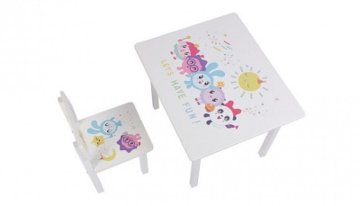 Набор для детской Polini Kids Малышарики 105 S, белый. Фото