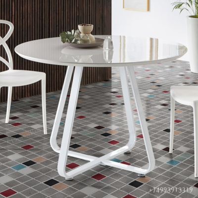 Стол круглый DUPEN DT-13 Белый. Фото