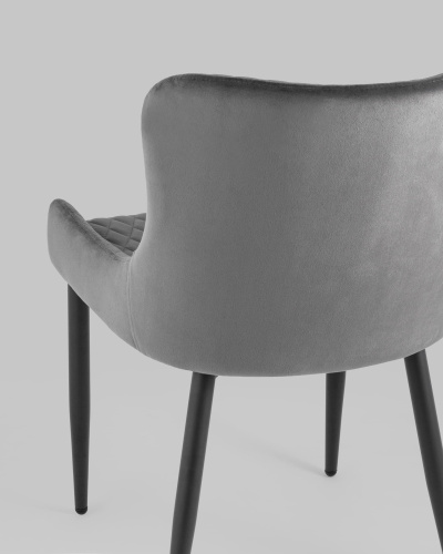 Стул Ститч велюр серый. Фото №8