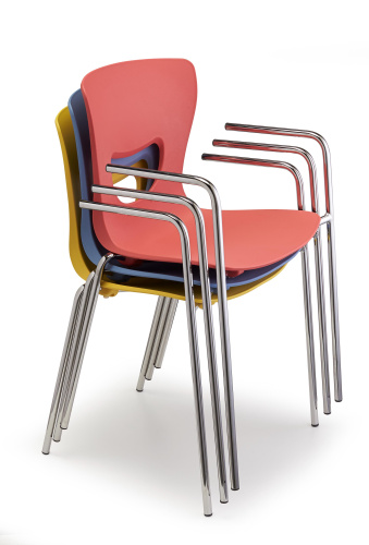 Стул PLUTO-4 c подлокотниками хром. Фото №5