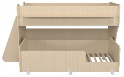 Кровать двухъярусная Р444, древесина коричневая светлая дуб. Фото №4