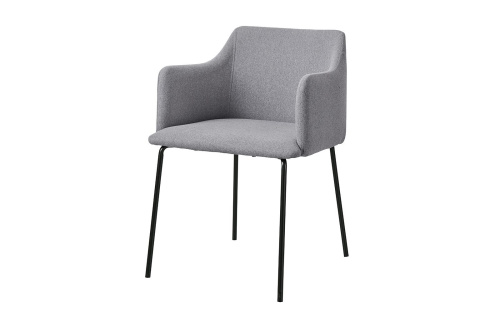 Стул C-961 серый/матовый черный. Фото №7