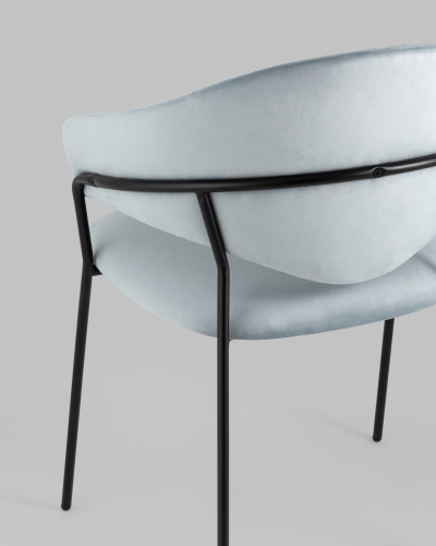 Стул Алексис велюр пыльно-голубой. Фото №8