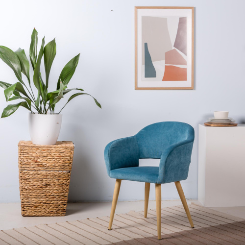 Кресло Oscar Блю/Натуральй Дуб. Фото №7