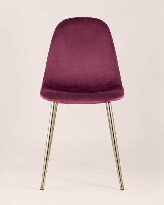 Стул Валенсия велюр бордо золотые ножки фото Стул Валенсия велюр бордо золотые ножки. Фото №5