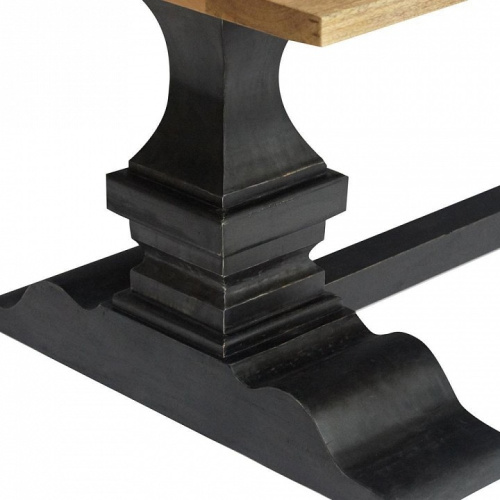 Стол обеденный Secret de Maison BLACK LABEL (mod. RD-001A) дерево акация, манго, мдф, высота 80см, столешница: ширина 110см, длина 220см, че. Фото №2