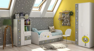 Шкаф платяной Трио,белый. Фото №4