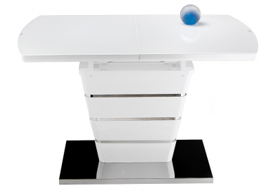 Стол стеклянный Space 160 белый. Фото