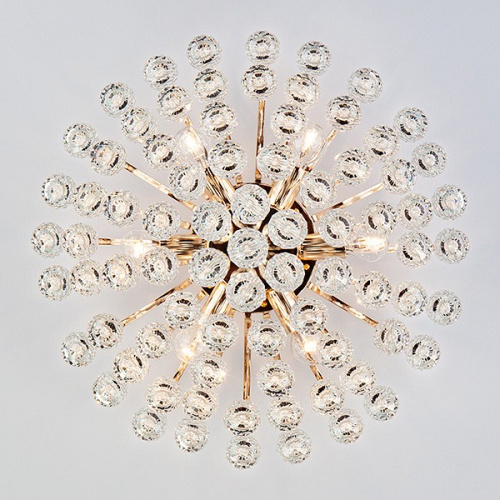 Потолочная люстра Eurosvet Ostiniya 3299/6 золото/прозрачный хрусталь Strotskis. Фото №2